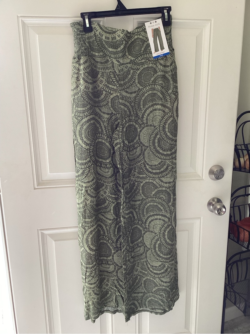 Three dots wide leg pants, size large NWTs